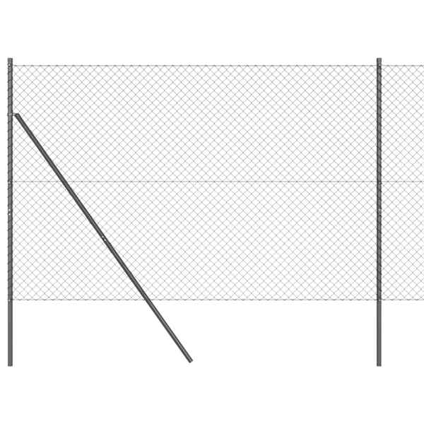 vidaXL Aediku Sisevahe Fikseerimine 10 x 1,6 m PVC-kaetud teras Hall
