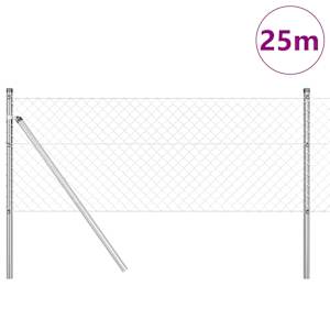 Ocelový plot s řetězovými odkazy na pozemní uchycení 25 x 0,4 m - obrázek 3