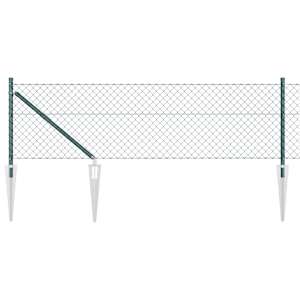 vidaXL N&otilde;elaga ketislipp 10 x 0,4 m PVC-kaetud teras Roheline V&otilde;rk