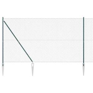 Plotový sloupek. Zelená 1,5 x 25 m (60 x 60 mm mřížka) Ocel - obrázek 2