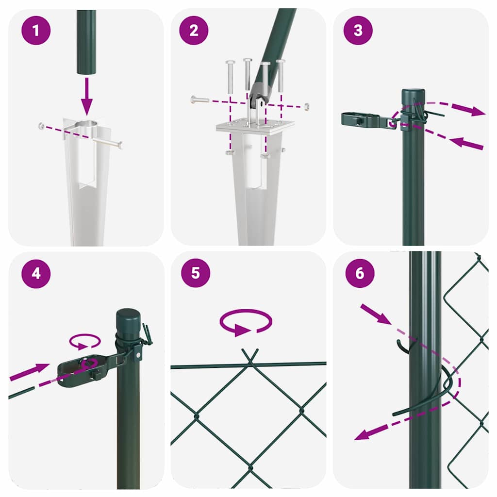 Steber ograje. Zelena 25 x 1,6 m (60 x 60 mm mreža) - slika 13