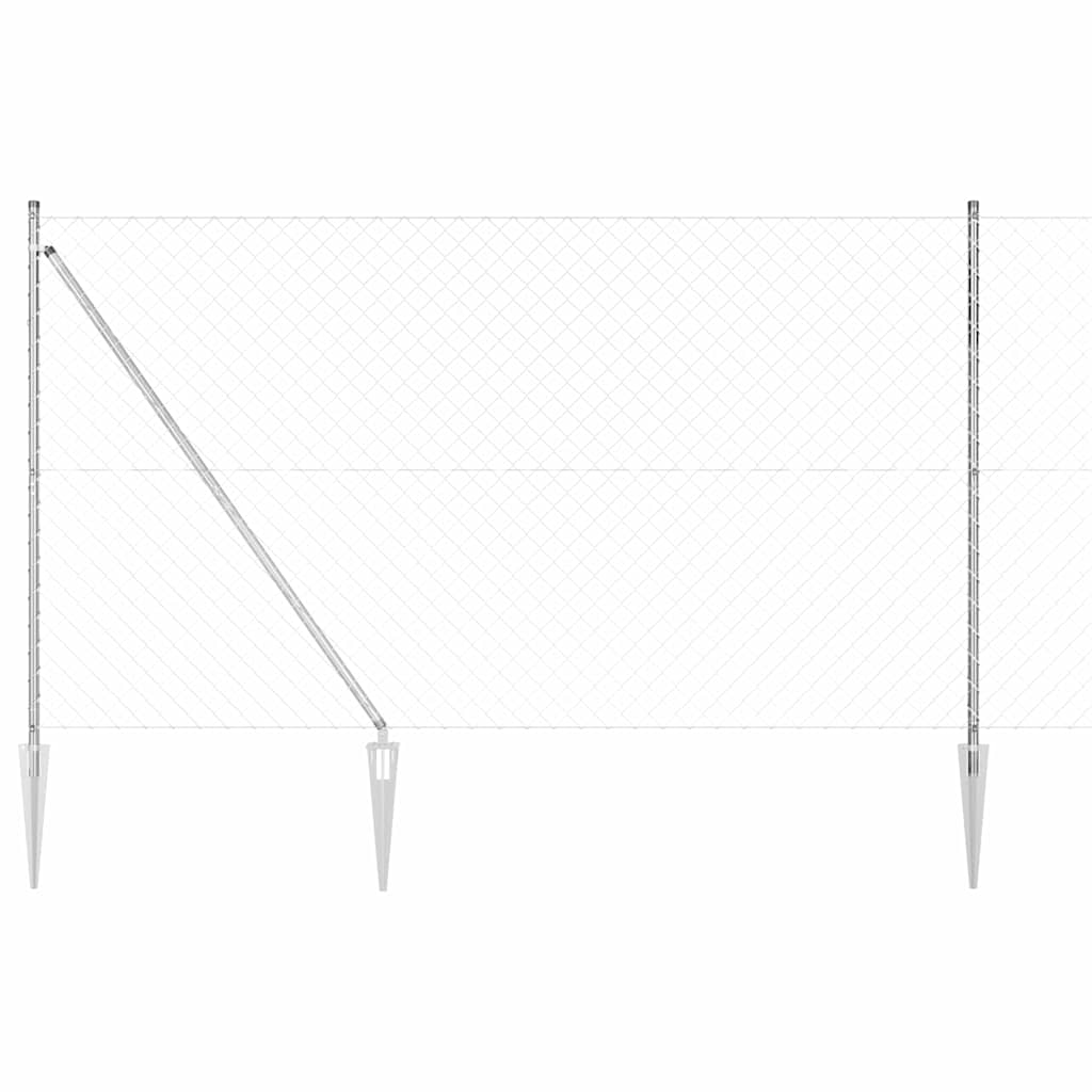 Aiapostide komplekt Hõbedane Must 10x1.5m