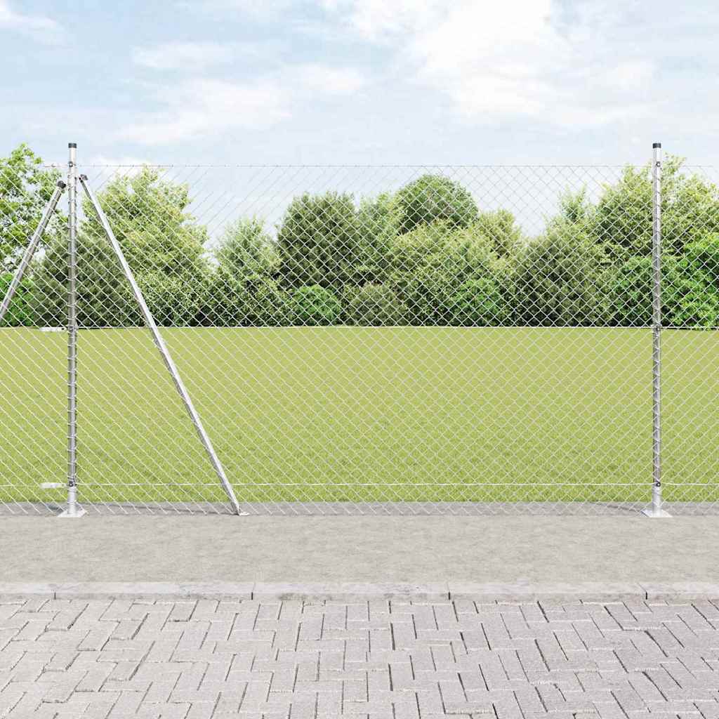 Aiapostide komplekt Hõbedane 10 x 1.4 m Tsingitud teras