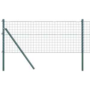 vidaXL Euro Aia P&otilde;hja Kinnitus 10 x 0,6 m PVC-kaetud teras Roheline