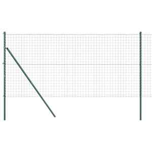 Plot s sloupkem Zelená 1 x 10 m Ocel a PVC - obrázek 2
