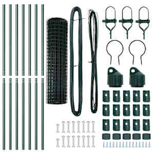 Plot s sloupkem Zelená 1 x 10 m Ocel a PVC - obrázek 6