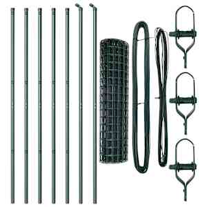Plot s sloupkem Zelená 1 x 10 m Ocel a PVC - obrázek 5