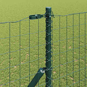 Plot s sloupkem Zelená 1,5 x 10 m Ocel a PVC - obrázek 4