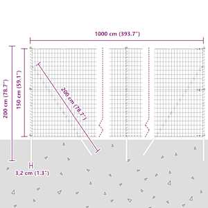 Plot s sloupkem Zelená 1,5 x 10 m Ocel a PVC - obrázek 13