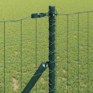 Plot s sloupkem Zelená 1 x 10 m Ocel a PVC - obrázek 4