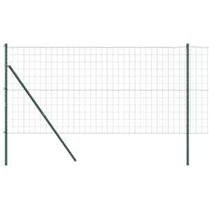 Plot s sloupkem Zelená 1 x 10 m Ocel a PVC - obrázek 2