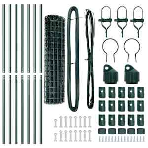 Plot s sloupkem Zelená 1 x 10 m Ocel a PVC - obrázek 6