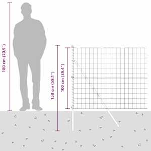 Plot s sloupkem Zelená 1 x 10 m Ocel a PVC - obrázek 15