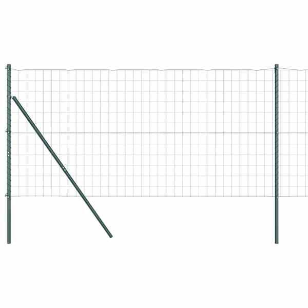 vidaXL Euro Aia P&otilde;hja Kinnitus 10 x 1,4 m PVC-kaetud teras Roheline