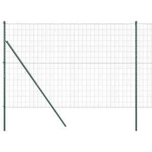 Plot s sloupkem Zelená 1,5 x 10 m Ocel a PVC - obrázek 2