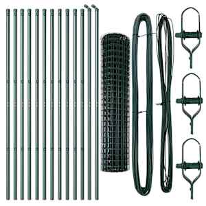 Plot s sloupkem Zelená 1 x 25 m Ocel a PVC - obrázek 5