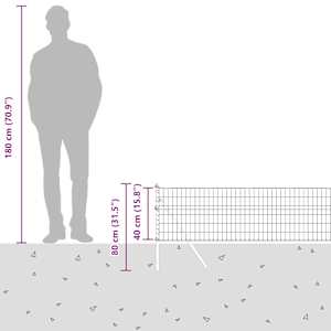 Euro plotové kotvení 25 x 0,4 m Ocel potažená PVC Zelená - obrázek 15