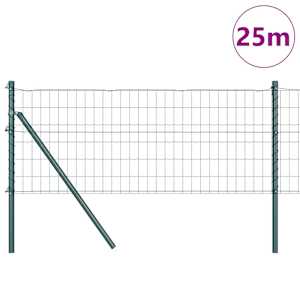 Euro plotové kotvení 25 x 0,4 m Ocel potažená PVC Zelená - obrázek 3
