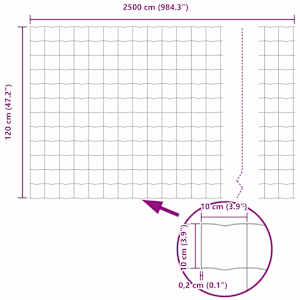 Euro plotové kotvení 25 x 1,2 m Ocel potažená PVC Zelená - obrázek 14