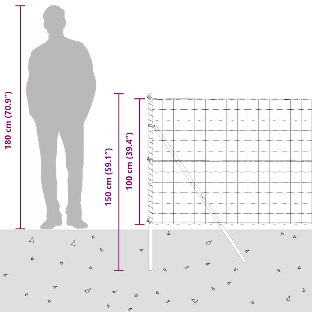Plot s sloupkem Šedá 1 x 10 m Ocel - obrázek 15