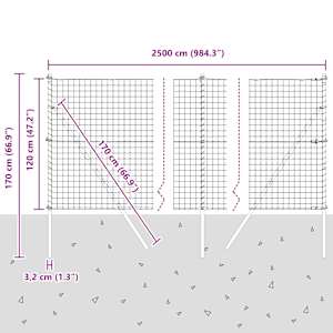 Plot s sloupkem Šedá 1,2 x 25 m Ocel a PVC - obrázek 13