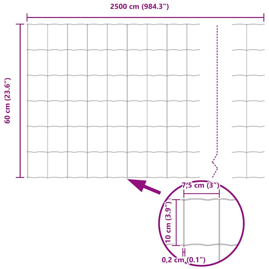 Plot s sloupkem Šedá 0,6 x 25 m Ocel a PVC - obrázek 14