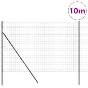 Plot s sloupkem Šedá 1,5 x 10 m Ocel - obrázek 3