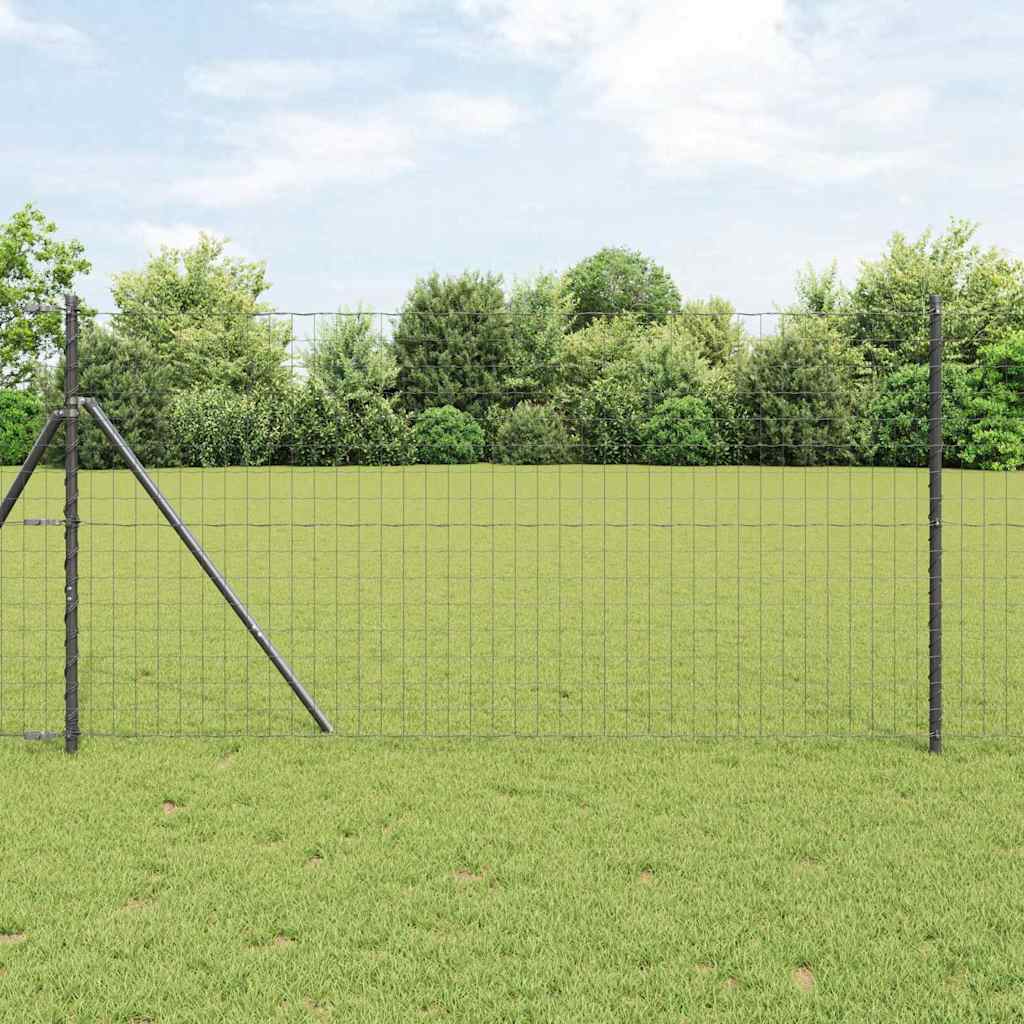 Euro plot s 13 stĺpikmi 1.2x25 m z pozinkovanej ocele sivej farby 3350448