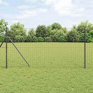 Plot s sloupkem Šedá 1,2 x 25 m Ocel - obrázek 1