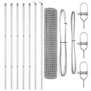 Plot s sloupkem Stříbrná 1,5 x 10 m Ocel a PVC - obrázek 5