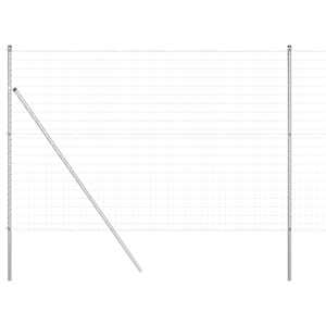 Fixační zemní stojan pro Euro oplocení 10 x 1,5 m Stříbrná - obrázek 2
