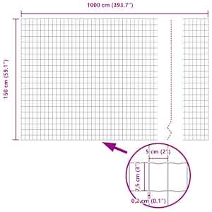 Fixační zemní stojan pro Euro oplocení 10 x 1,5 m Stříbrná - obrázek 14