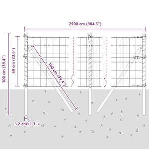 Plot s sloupkem Stříbrná 0,6 x 25 m Ocel a PVC - obrázek 13