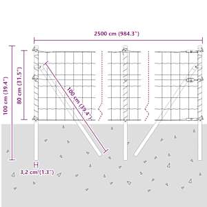 Plot s sloupkem Stříbrná 0,8 x 25 m Ocel a PVC - obrázek 13