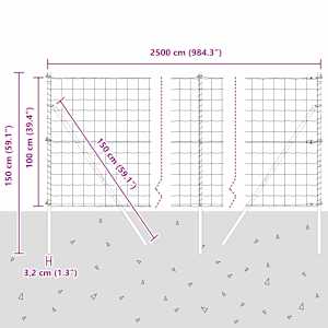 Plot s sloupkem Stříbrná 1 x 25 m Ocel a PVC - obrázek 13