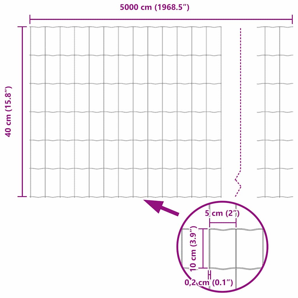 Plot s sloupkem Stříbrná 0,4 x 50 m Ocel a PVC - obrázek 14
