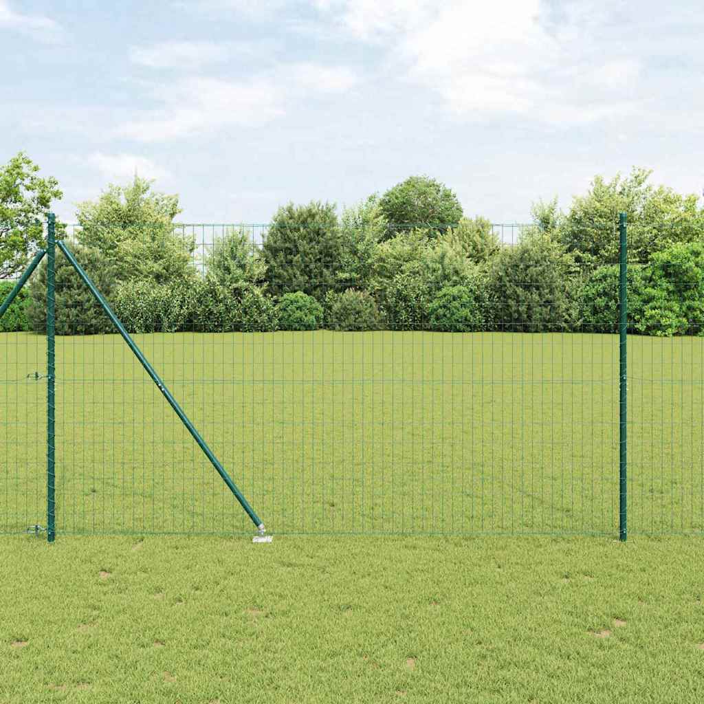 Euro Piire 7 Torkeposti 1.5x10 m Galvaniseeritud Teras Roheline
