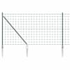 vidaXL Euro Aed Okastega 10 x 1 m PVC-kaetud teras Roheline V&otilde;rk