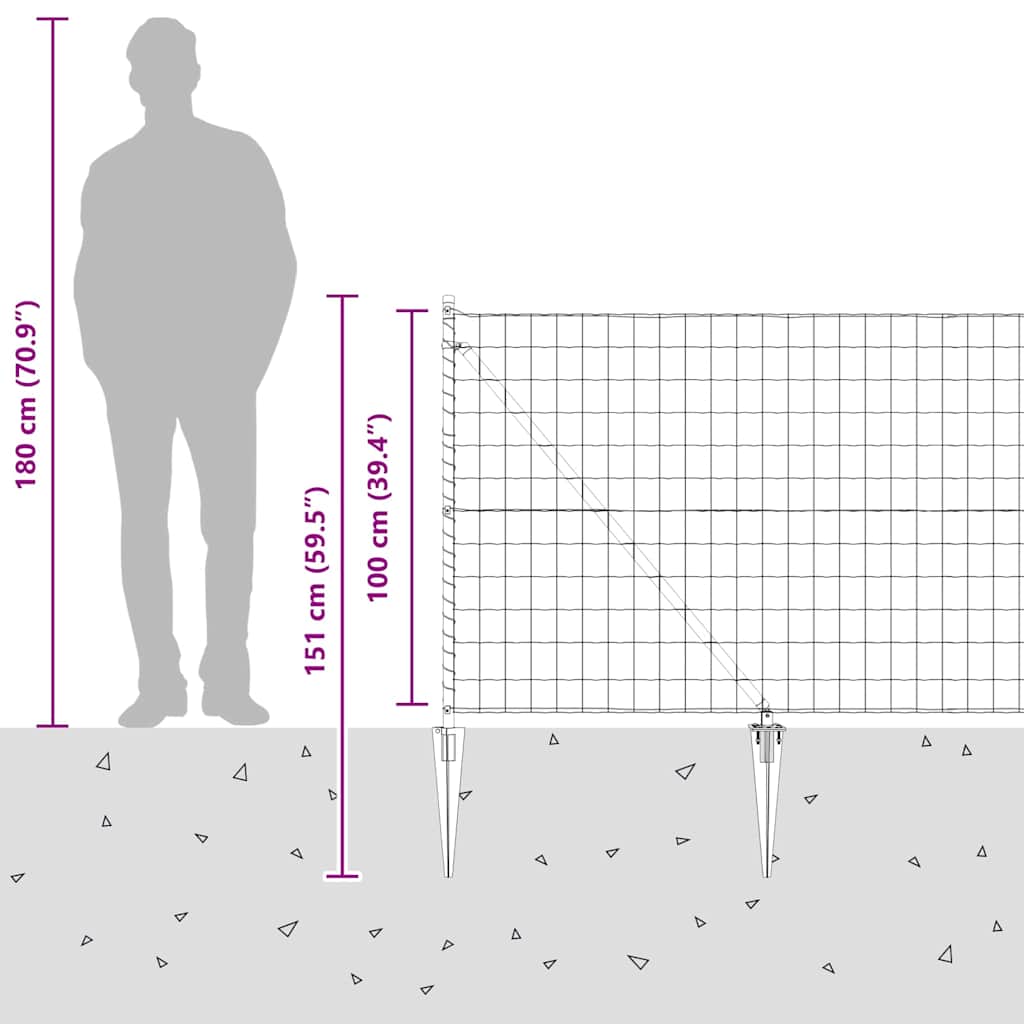 Plot s sloupkem Zelená 1 x 25 m Ocel a PVC - obrázek 16
