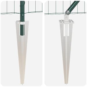 Plot s sloupkem Zelená 0,4 x 50 m Ocel a PVC - obrázek 9