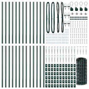 Plot s sloupkem Zelená 0,4 x 50 m Ocel a PVC - obrázek 6