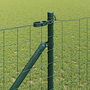 Plot s sloupkem Zelená 1,4 x 10 m Ocel a PVC - obrázek 4