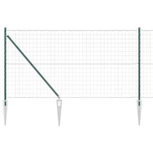 Evropský plot se hroty 25 x 1,0 m Ocel potažená PVC Zelená - obrázek 2