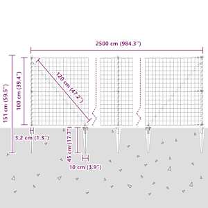 Evropský plot se hroty 25 x 1,0 m Ocel potažená PVC Zelená - obrázek 14