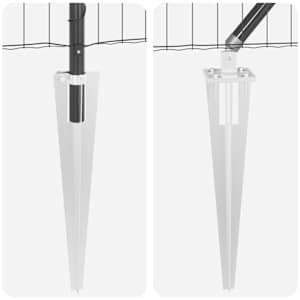 Plot s sloupkem Šedá 0,8 x 25 m Ocel a PVC - obrázek 9