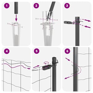 Plot s sloupkem Šedá 0,8 x 25 m Ocel a PVC - obrázek 13