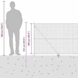Venkovní euro plot s hroty 10 x 1 m Pozinkovaná ocel Stříbrná - obrázek 16
