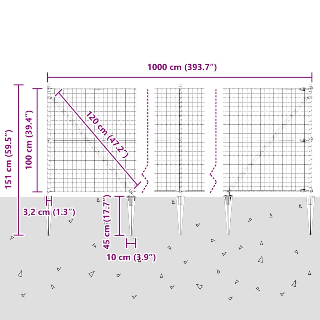 Plot s sloupkem Stříbrná 1 x 10 m Ocel - obrázek 14