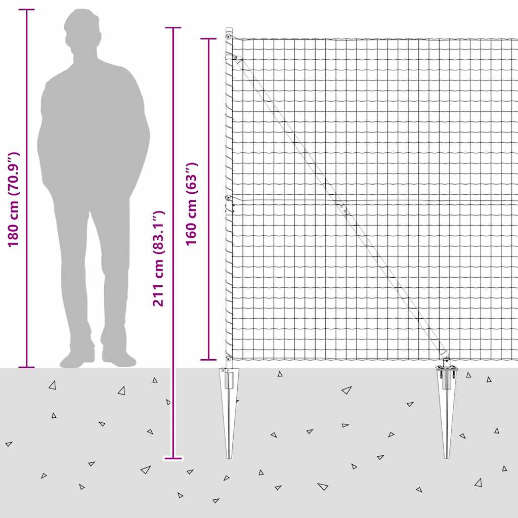 Plot s sloupkem Stříbrná 1,6 x 10 m Ocel - obrázek 16