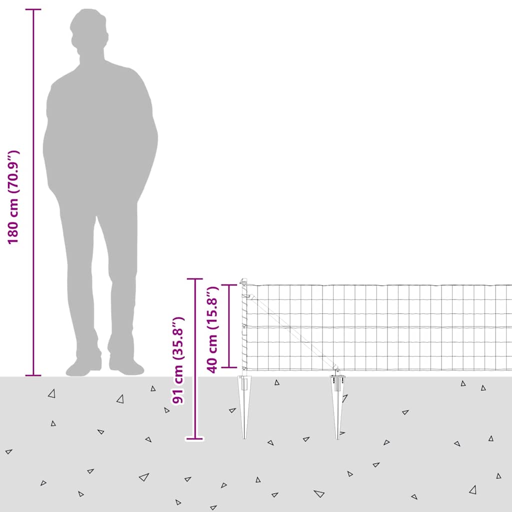 Plot s sloupkem Stříbrná 0,4 x 10 m Ocel - obrázek 17